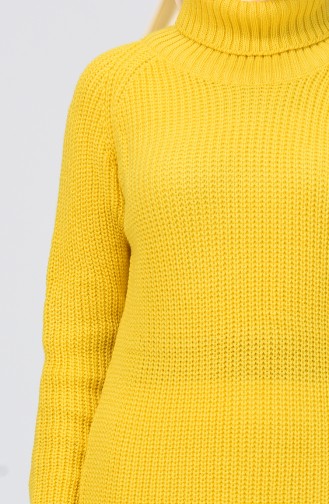 Turtleneck Tricot Sweater Yellow 2220-08