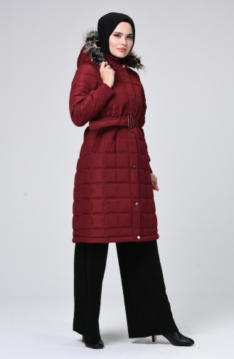 Claret Red Winter Coat 5135-02