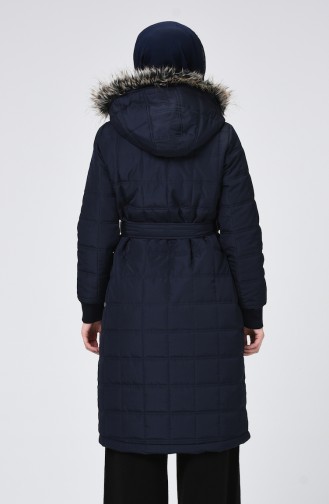 Navy Blue Winter Coat 5135-04
