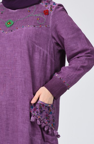 Violet Hijab Dress 9999-02