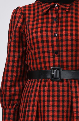 Belted Plaid Dress 5954-02 Tile 5954-02