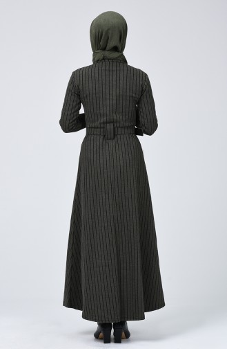 Khaki Hijab Dress 0019-05