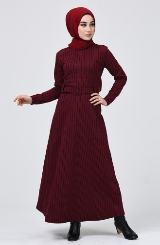 Plum Hijab Dress 0015-04