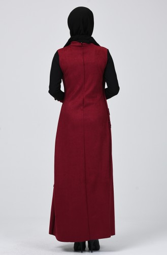فستان أحمر كلاريت 4499-01