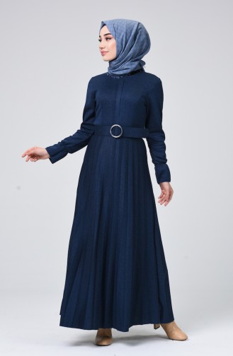 Indigo Hijab Dress 5056-08