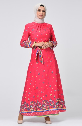 فستان مرجاني 60067-01