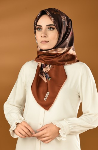 Karaca Twill-Schal aus synthetischer Seide  90626-01 Caramel 90626-01