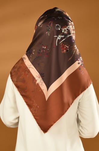 Karaca Twill-Schal aus synthetischer Seide  90626-01 Caramel 90626-01