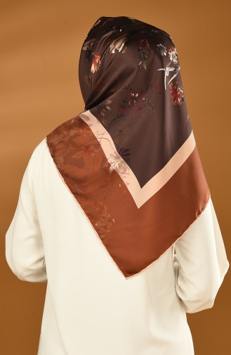 Karaca Twill-Schal aus synthetischer Seide  90626-01 Caramel 90626-01