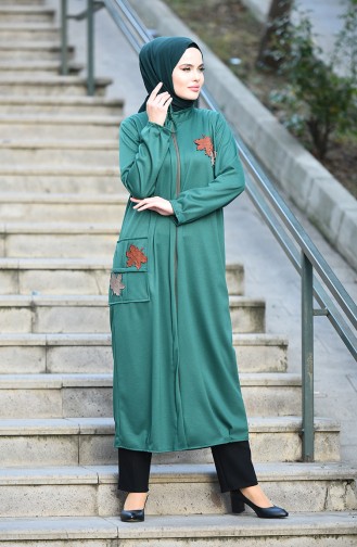 Abayas Vert emeraude 10906-02