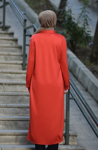 Brick Red Abaya 10906-04