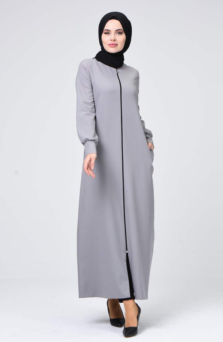 gray colour abaya