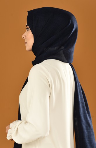 Cosmos Shawl Navy Blue Black 18-0001-22