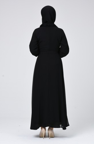 Black Hijab Dress 1712-02