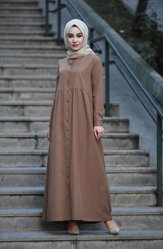 Camel Hijab Dress 3307-06