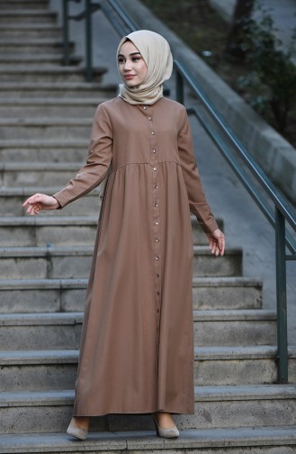 Camel Hijab Dress 3307-06