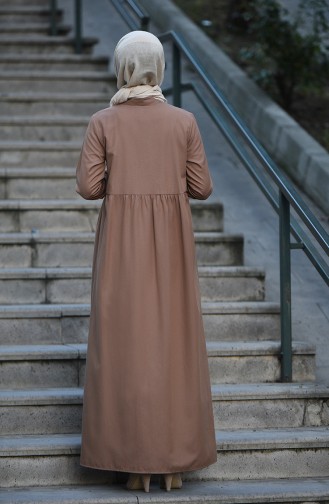Camel Hijab Dress 5037-14