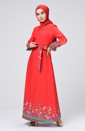 فستان مرجاني 60065-01