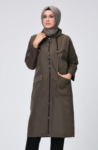 Dark Khaki Raincoat 1020-03