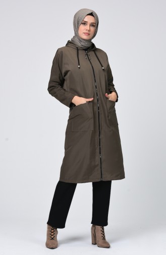 Dark Khaki Raincoat 1020-03