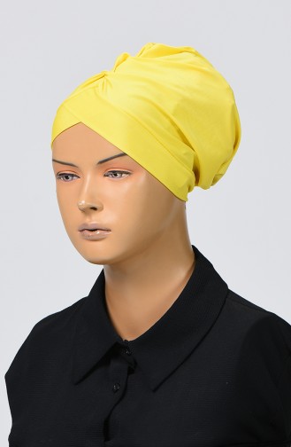 Plain Jersey Pool Bathing Bonnet Yellow 26039-01