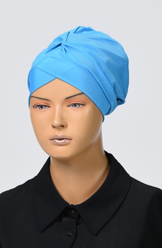 Plain Jersey Pool Bathing Bonnet Blue 26039-02