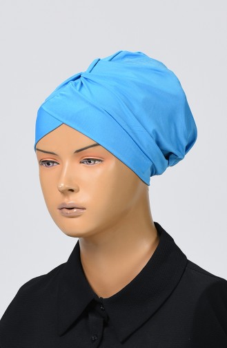 Plain Jersey Pool Bathing Bonnet Blue 26039-02