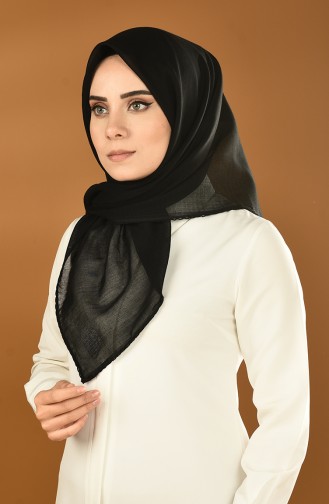 Düz Pamuk İç Tülbent 26030-01 Siyah
