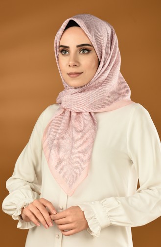 Karaca Cashmere Digital Scarf Salmon 90633-11