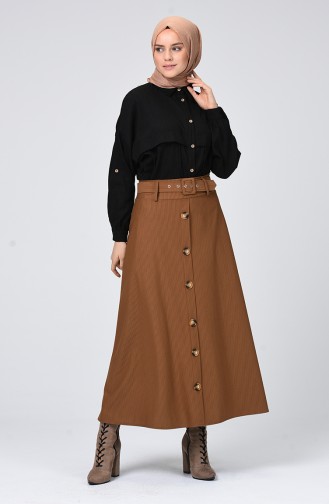 Dark Beige Skirt 5952-03