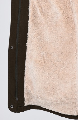 معطف طويل كاكي 7105-03