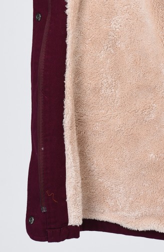 معطف طويل أرجواني 7105-04