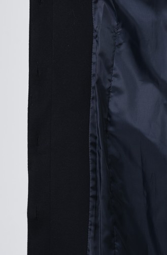 معطف طويل أزرق كحلي 1625-01