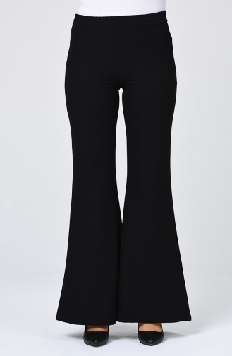 Waist Elastic Spanish Trousers Black 1127PNT-05