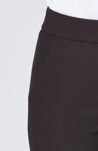Classic Straight Trousers With Pockets Dark Gray 1113-06