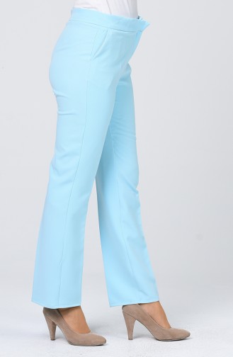 Pantalon Simple avec Poches 2062-04 Bleu Bébé 2062-04