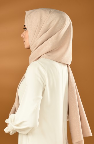 Patterned Woven Shawl Cream 8002-04