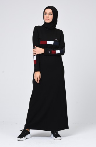 Black İslamitische Jurk 99237-01