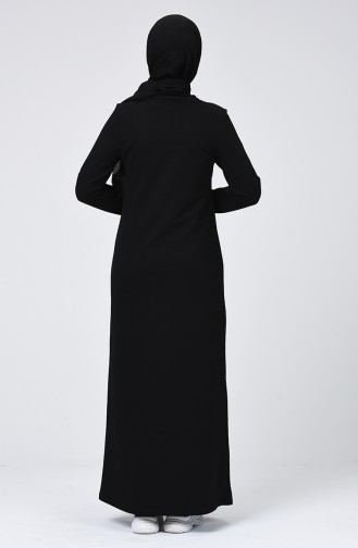 Black İslamitische Jurk 99237-01