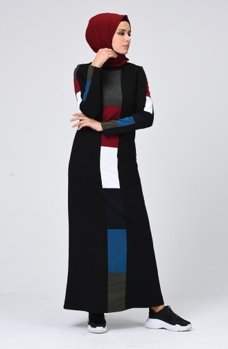 Black Hijab Dress 99238-01