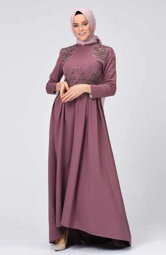 فستان زهري باهت 9651-01