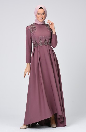 فستان زهري باهت 9651-01