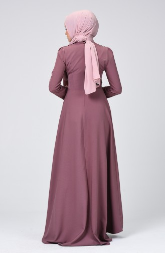 Robe Hijab Rose Pâle 9651-01