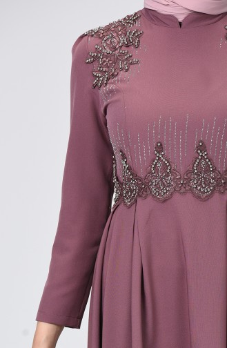 فستان زهري باهت 9651-01
