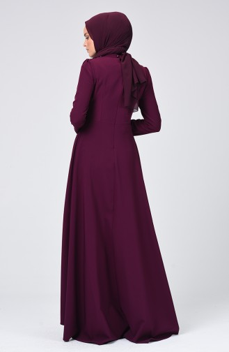 Robe Hijab Plum Foncé 9651-02