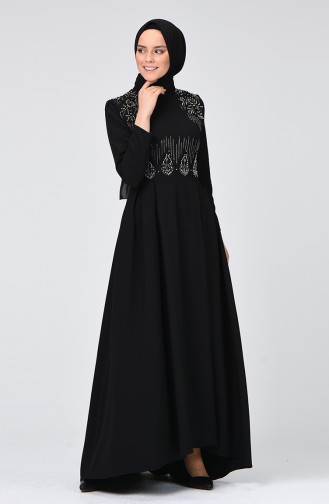 Black İslamitische Jurk 9651-03