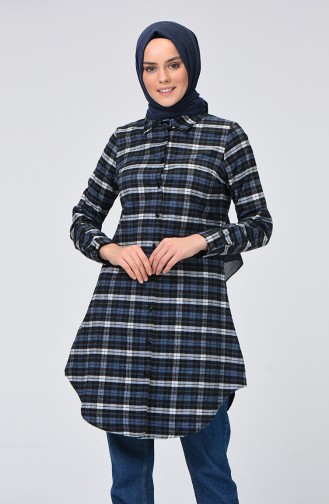 Kareli Tunik 2494-03 İndigo