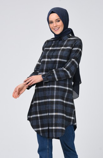 Kareli Tunik 2495-01 İndigo