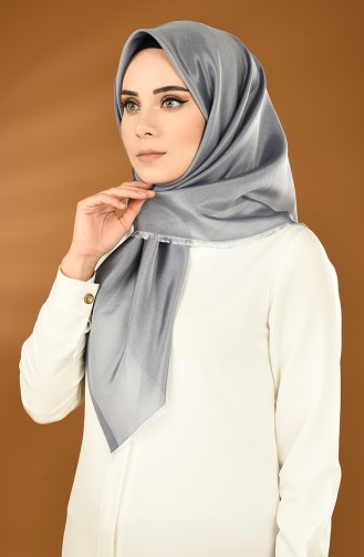 Plain Crepe Taffeta Scarf Gray 901564-25