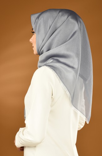 Plain Crepe Taffeta Scarf Gray 901564-25